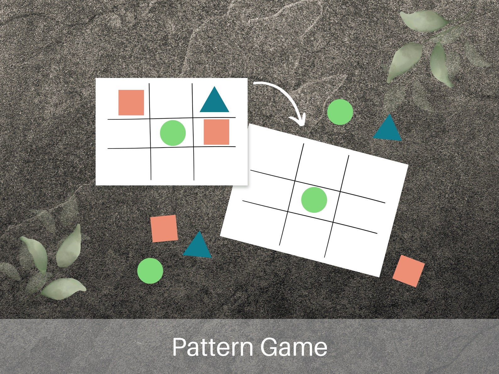 Pattern Recognition Game for Pre K. Shape Recognition and Fine Motor