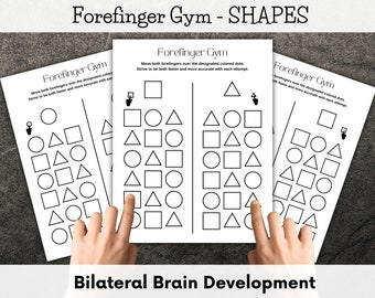 Brain Exercise and Bilateral Coordination Game with Shapes: A Hand-Eye Coordination Activity for Forefinger Gym