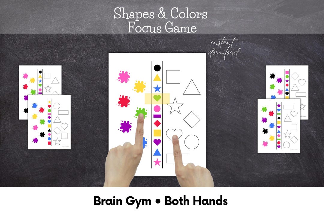 Shapes and Colors Printable Activity for Kids | Build Focus & Attention ...