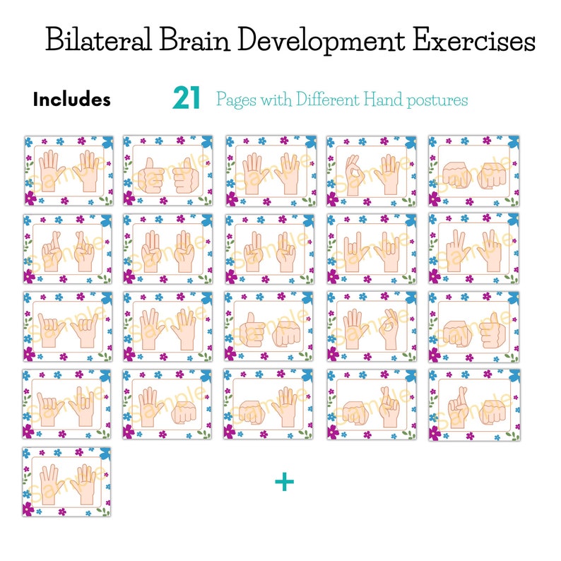Hand Exercise Brain Power Hand Gym - Brain Training Fine Motor Activity (printable) - Etsy