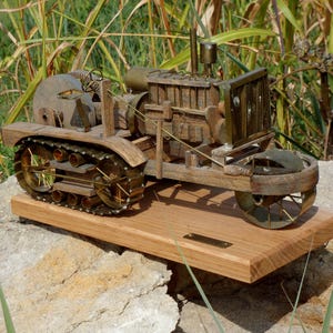 Holt 75 handcrafted wood tractor model