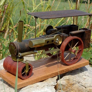 Case Steam Roller Handcrafted Model Tractor