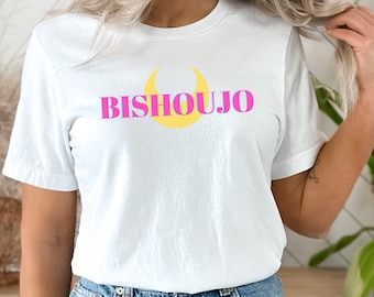 Bishoujo TShirt | Sailor Moon Shirt | Anime Girl T-Shirt | Japanese Tees | 90s Manga Shirt | Crescent Moon Shirt