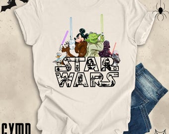 Mickey Star Wars Lightsaber Shirt: Grogu Trip Gift