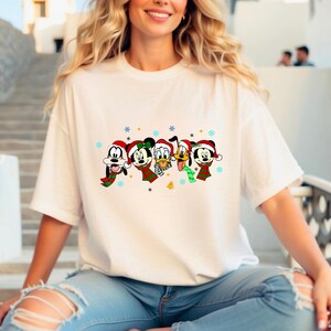 Disney Ears Christmas Shirt,Disney Christmas Shirt,Disney Trip Shirt,Disney Family Christmas Shirt,Vintage Mickey And Friend Christmas Shirt