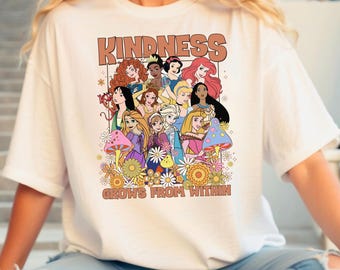 Kindness Grows Within Shirt: Floral Princess T-Shirt
