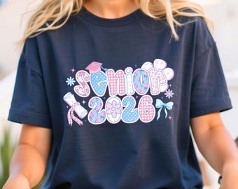 Senior 2026 T-Shirt, Retro Graduation Gift, High School