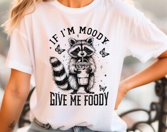 Moody Raccoon Foody Sweatshirt: Sarcastic Gag Gift