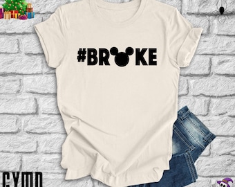 Disney Broke Mickey Mouse Ears Shirt, Family Matching Shirts