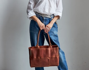 Leather Tote Bag Handmade, Shoulder Bag, Leather Bag, Tote Bag Leather, Leather Messenger, Leather Purse, Leather Tote, Handmade Tote Bag