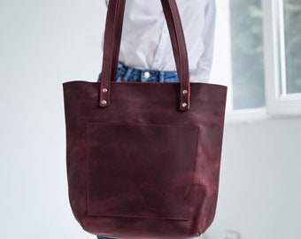 Sac d’ordinateur portable en cuir pour dames, grand sac fourre-tout avec poche extérieure, sac classique pour femmes avec longues poignées, sac personnalisé pour elle, femme de sac d’ordinateur portable