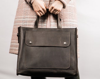 Luxury Women Briefcase,Personalized Leather Laptop Bag,Laptop Bag, Leather Bag, Leather Handbag, Leather Messenger, Office Bag, Shoulder Bag