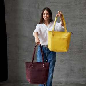 Benutzerdefinierte Damentasche, Ledertasche, Umhängetasche, Umhängetasche, kleine Tasche, Leder-Einkaufstasche für Frauen mit Reißverschluss, Frauenhandtasche, Einkaufstasche Bild 3