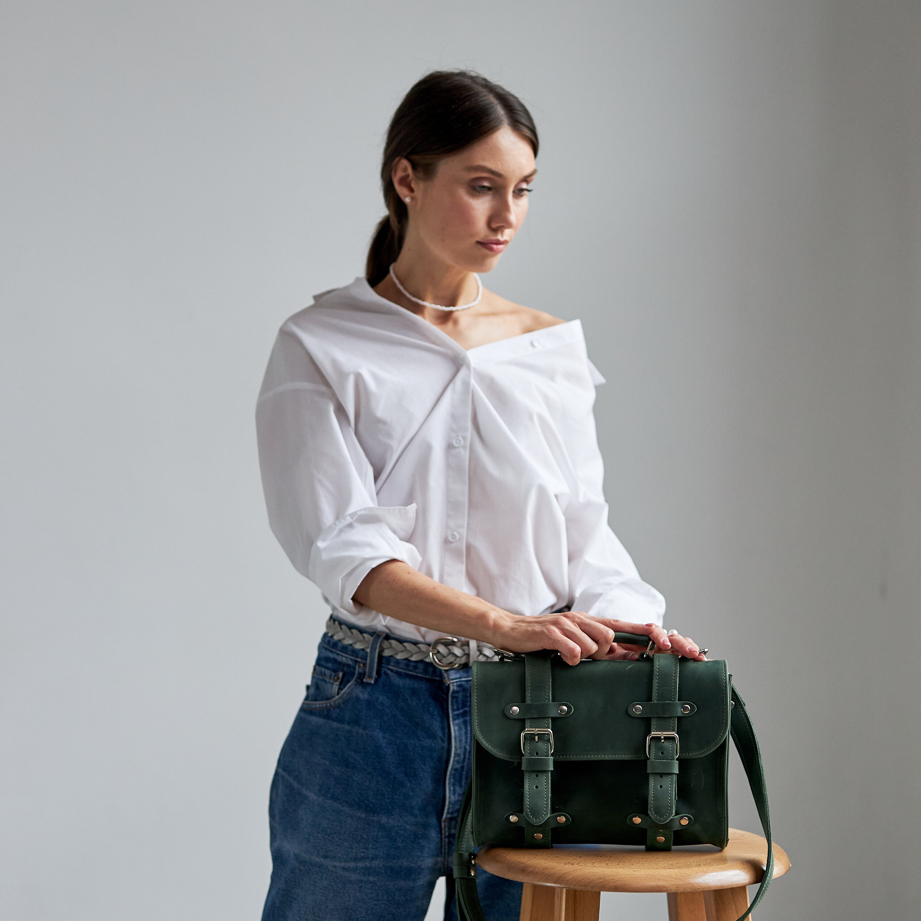 Leather Messenger Bag, Woman Messenger Bag, Shoulder