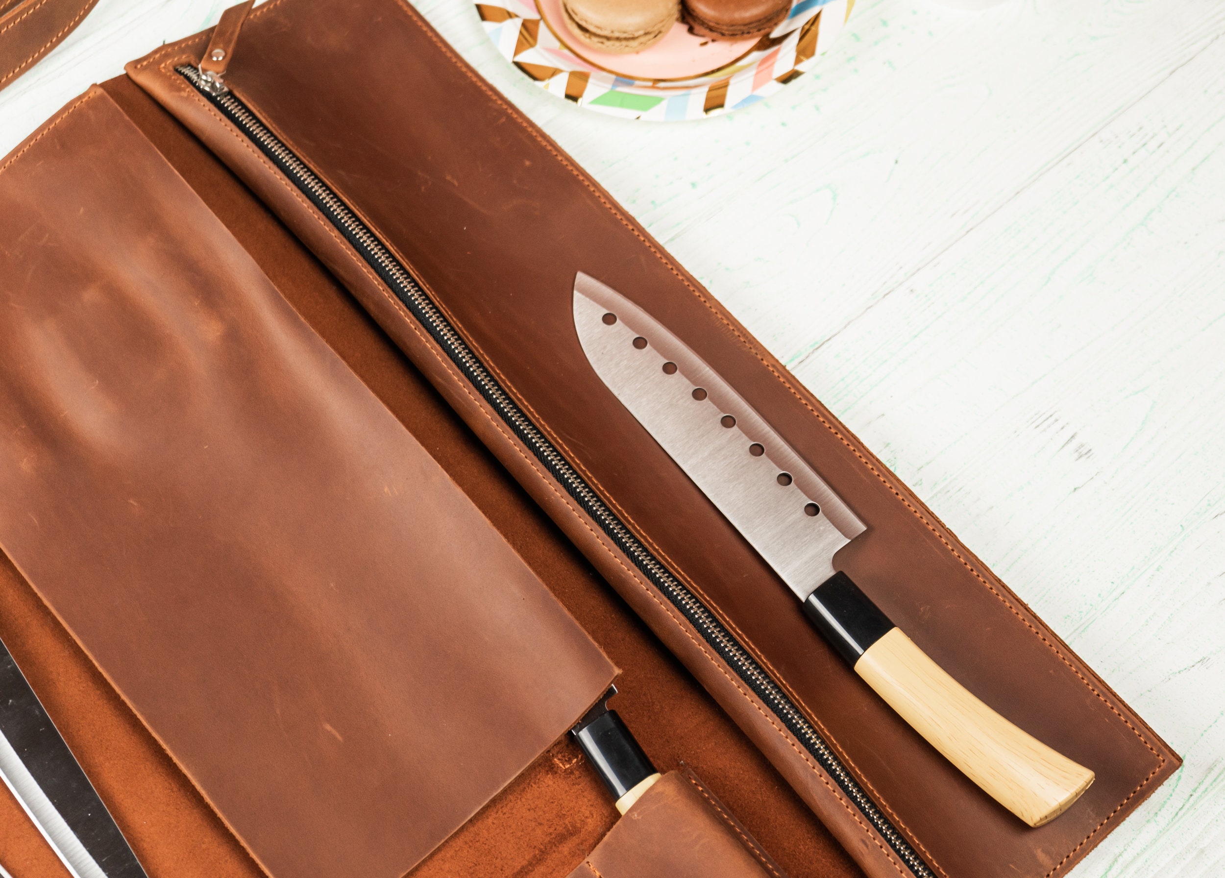 Rouleau à Couteaux En Cuir Pur - Occasion (Roll For Knives)