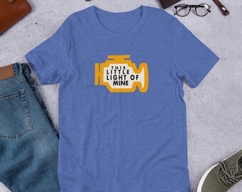 This Little Light of Mine - Hand Drawn Graphic Unisex T-Shirt / Humor