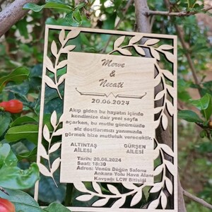 Hochzeitseinladung Laserschnittdatei kann kundenspezifische svg pdf cdr jpg dxf sein