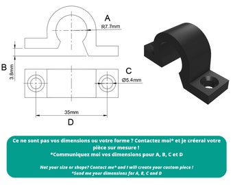 Colliers d'espagnolette volet - Sur mesure