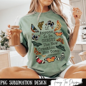 Christian Butterfly PNG: Bible Verse Design (Digital Download)