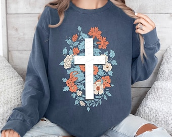 Cross PNG, Boho Christian PNG, Sublimation Download, Faith Png, Jesus PNG, Aesthetic Png, Christian Png Design, Christian Shirt Design EC038
