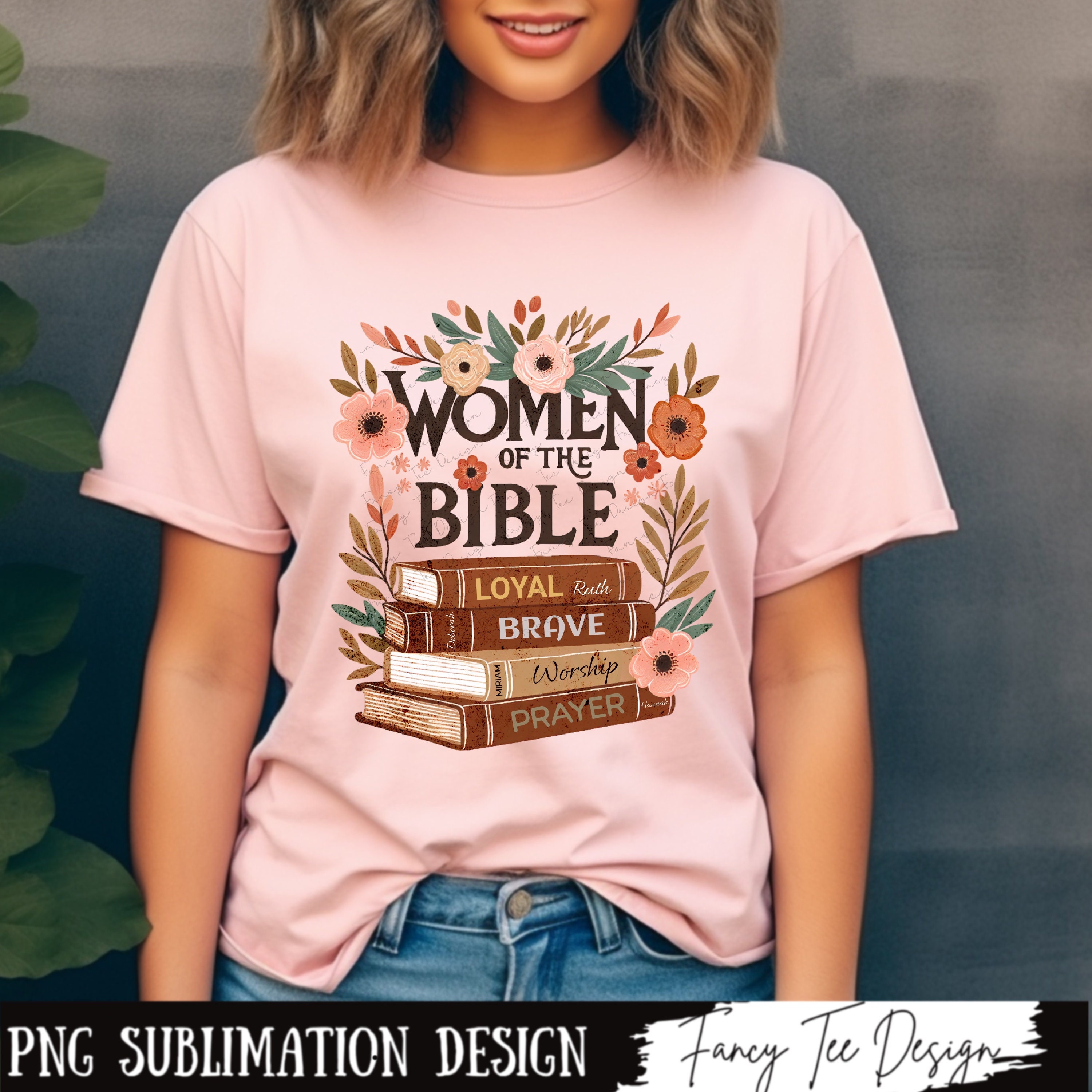 Women of the Bible Christian PNG, Distressed Sublimation Designs, Faith ...