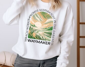 Diseños cristianos de sublimación WayMaker DUO PNG, PNG cristiano retro, PNG floral bohemio, arte del Evangelio imprimible, PNG de la fe de Jesús EC249