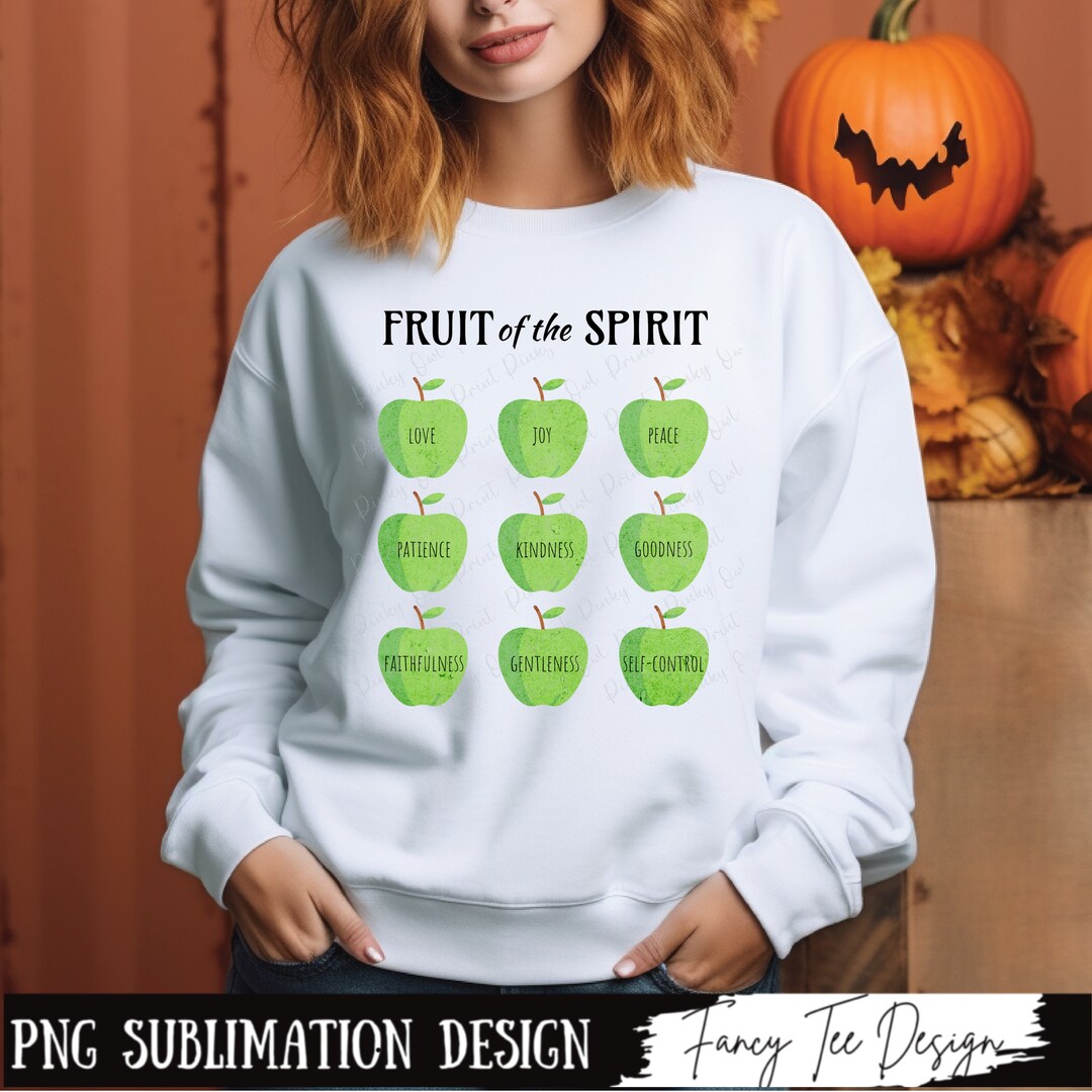 Fruits of the Spirit PNG Christian Sublimation Design, Instant Download ...