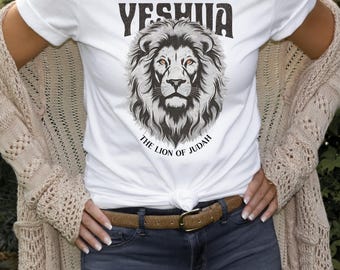 YESHUA The Lion Of Judah PNG Sublimation Designs, Trendy Christian PNG, Religious Hoodie Designs, Jesus Png, Faith Shirt Png, Lion Png EC258