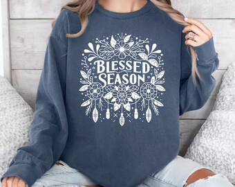 PNG floral de temporada bendita: Diseño cristiano de sublimación otoñal (descarga digital) CF021