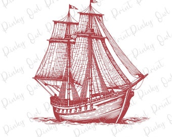 SailBoat PNG I PNG file I Sublimation Designs I Digital Download I Boat Clipart I PNG download for commercial use I Sailboat Sublimation