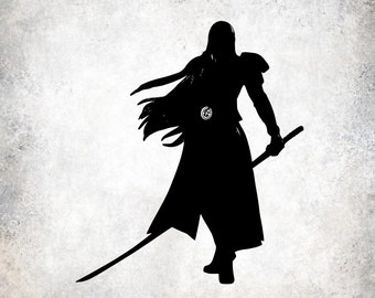 Sephiroth Final Fantasy Graphic Design for Cutting Machines SVG, DXF, & PNG