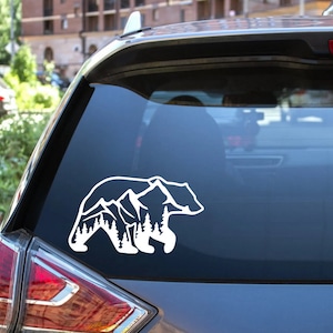 Bear Premium Vinyl Decal 6&quot;x3.5&quot;