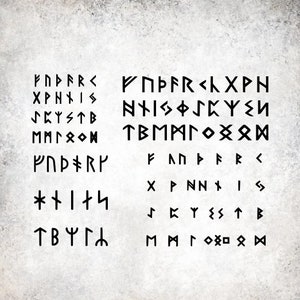 Runic Font Elder and Younger Futhark Runes Graphic Design for Cutting Machines SVG, DXF, & PNG