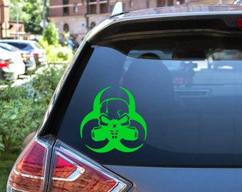 Biohazard Skull Premium Vinyl Decal