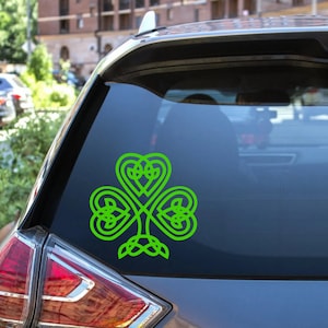 Celtic Shamrock Premium Vinyl Decal