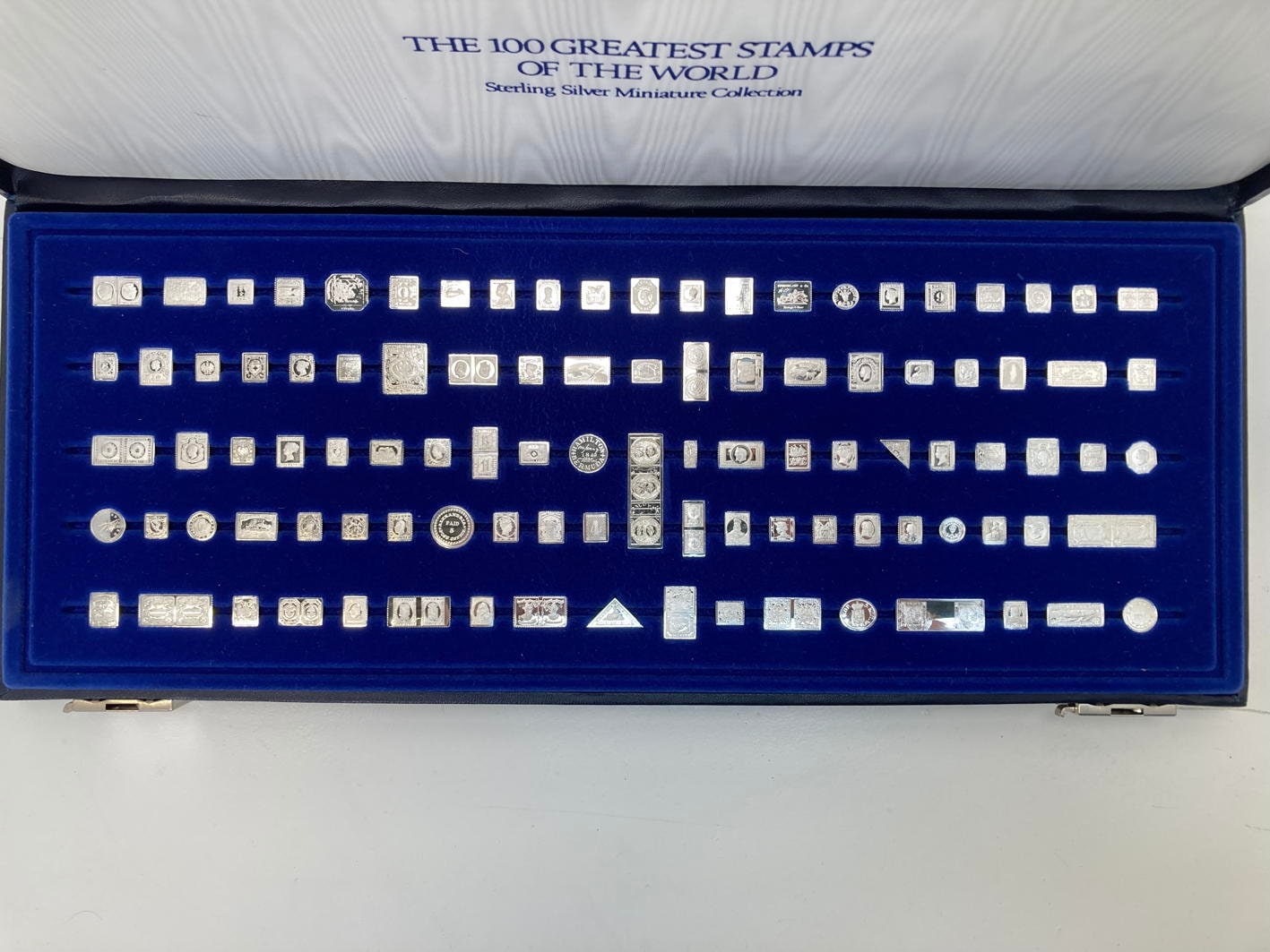 Franklin Mint 100 Greatest Stamps in Sterling Silver - Etsy