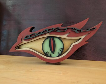 3d Layered Dragon Eye - SVG FILES ONLY wood laser cut multilayered