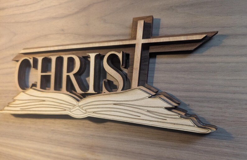 3d Layered Wood Christian Jesus Christ Decor - SVG FILE ONLY Wood Laser ...