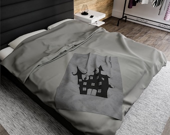 Ghost Halloween Blanket, Spooky Decor