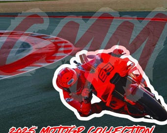 Sticker MM93 x CMM volledig rode marquez desmo 3'' x 3''