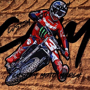 Adesivo Eli Tomac Red Plate 3"x3"