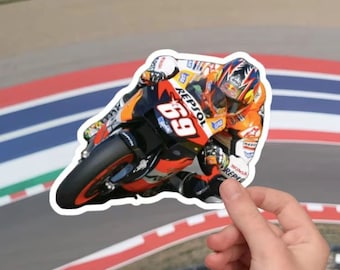 Nicky Hayden NH69 MotoGP Vinyl Sticker - Waterproof Helmet Decal (3''X 3'')
