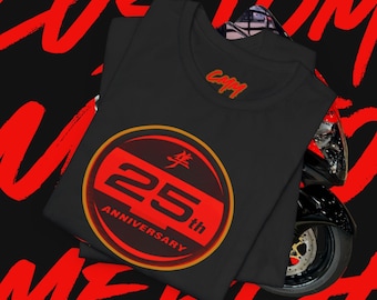 CMM x  25th Hayabusa -" 25th Golden Blaze Anniversary Logo Combo" Shirt