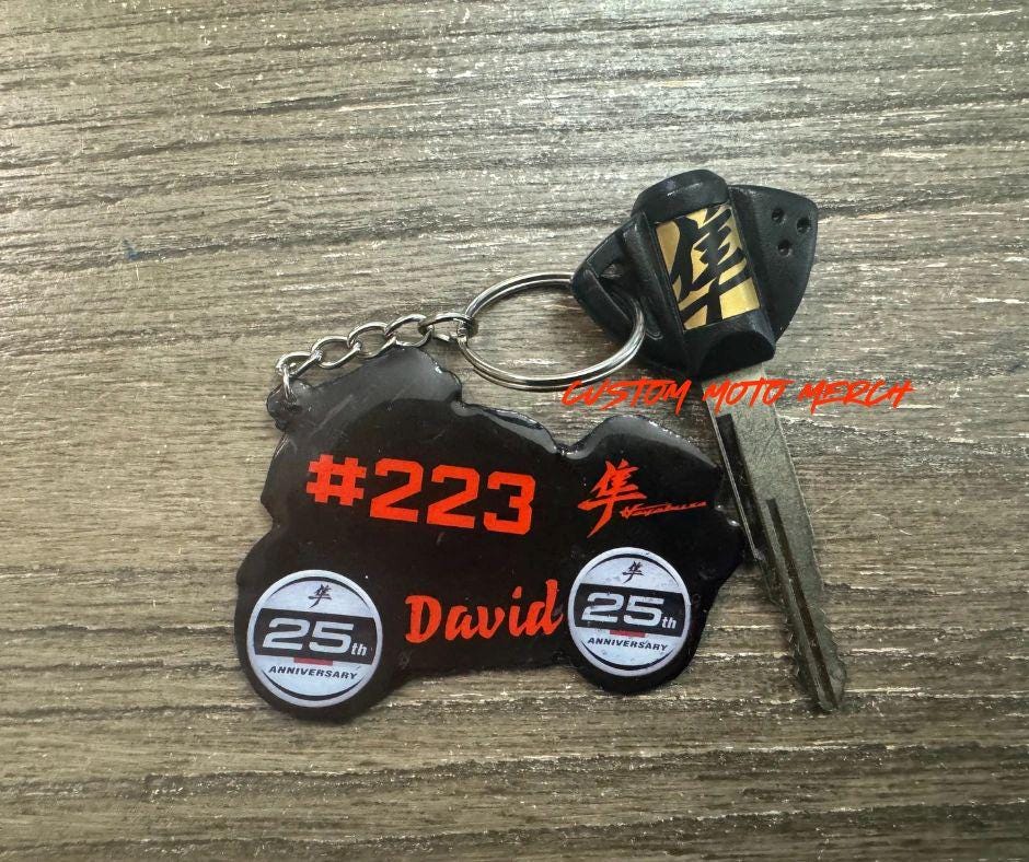 Custom Moto Merch Customized 25th Anniversary Hayabusa Registered