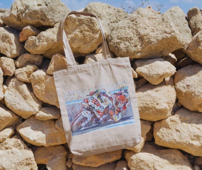 Custom Moto Merch MM93 Confetti 93 Marc Marquez Tote image 2