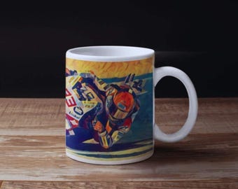 Caneca Marc Márquez: MM93 Lean, presente para fãs de MotoGP (11oz)