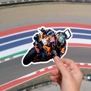 Daniel Pedrosa MotoGP vinylklistermärke: Hjälmdekal (3''X 3'')