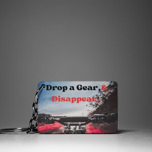 Drop A Gear Keychain | Motorbike Keychains | Keychains for Motorcycles | Gifts for bikers