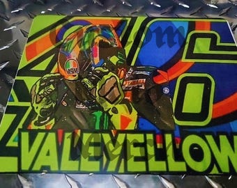YellowVale46 Mouse Pad | Gift for Valentino Rossi Fans | VR46 Team ''8x9''