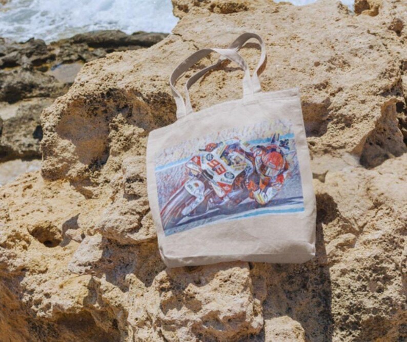 Custom Moto Merch MM93 Confetti 93 Marc Marquez Tote image 3